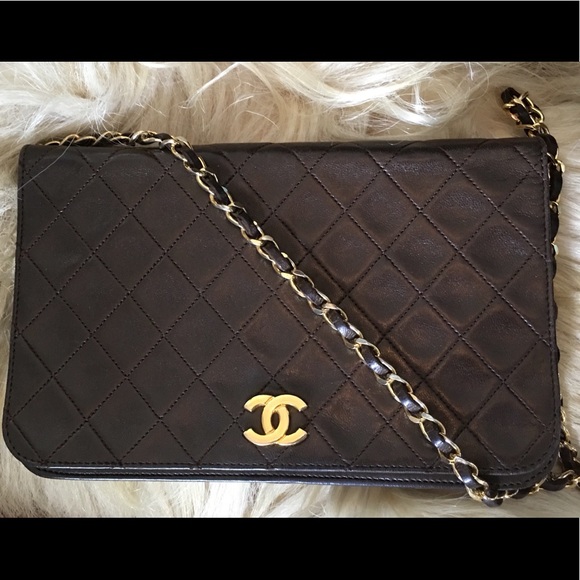 CHANEL Handbags - Authentic chocolate brown vintage Chanel bag final
